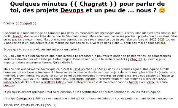 Tutoiement, plein de bla-bla on ne peut plus classique, des smileys, des assertions étranges, la super-équipe-trop-cool-tavu.

Gros gros craquage de leur part ici je crois. :D
